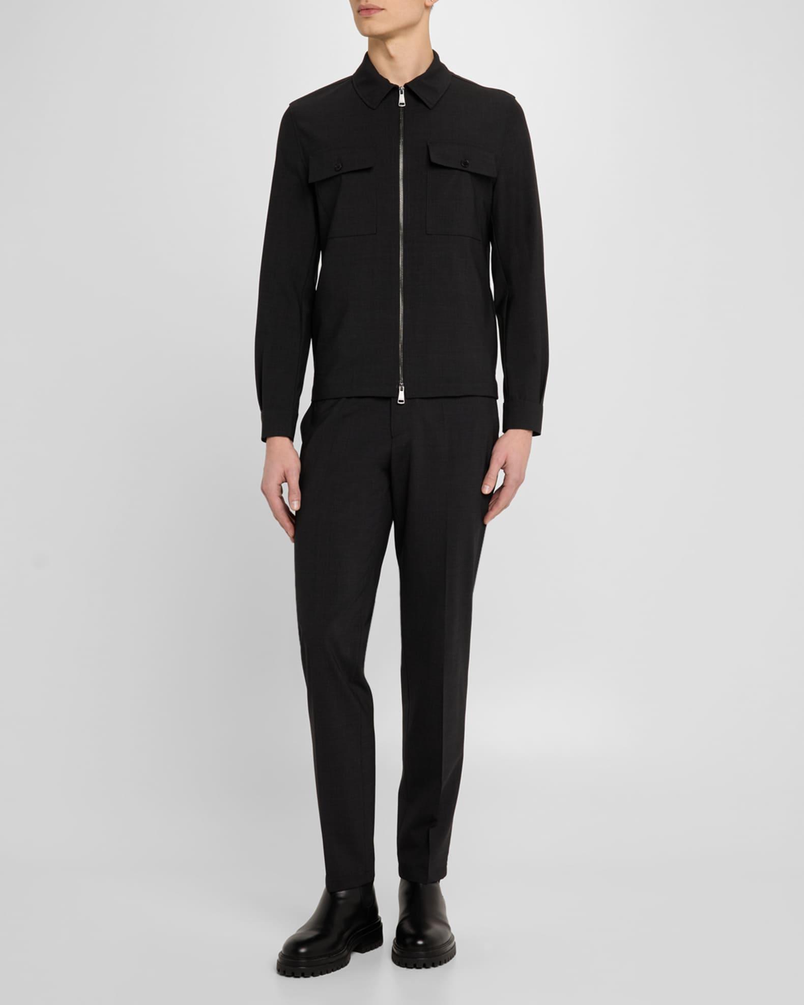 Men's Regular-Fit Stretch Wool Pants Product Image