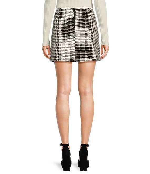 Copper Key Houndstooth Skirt Product Image