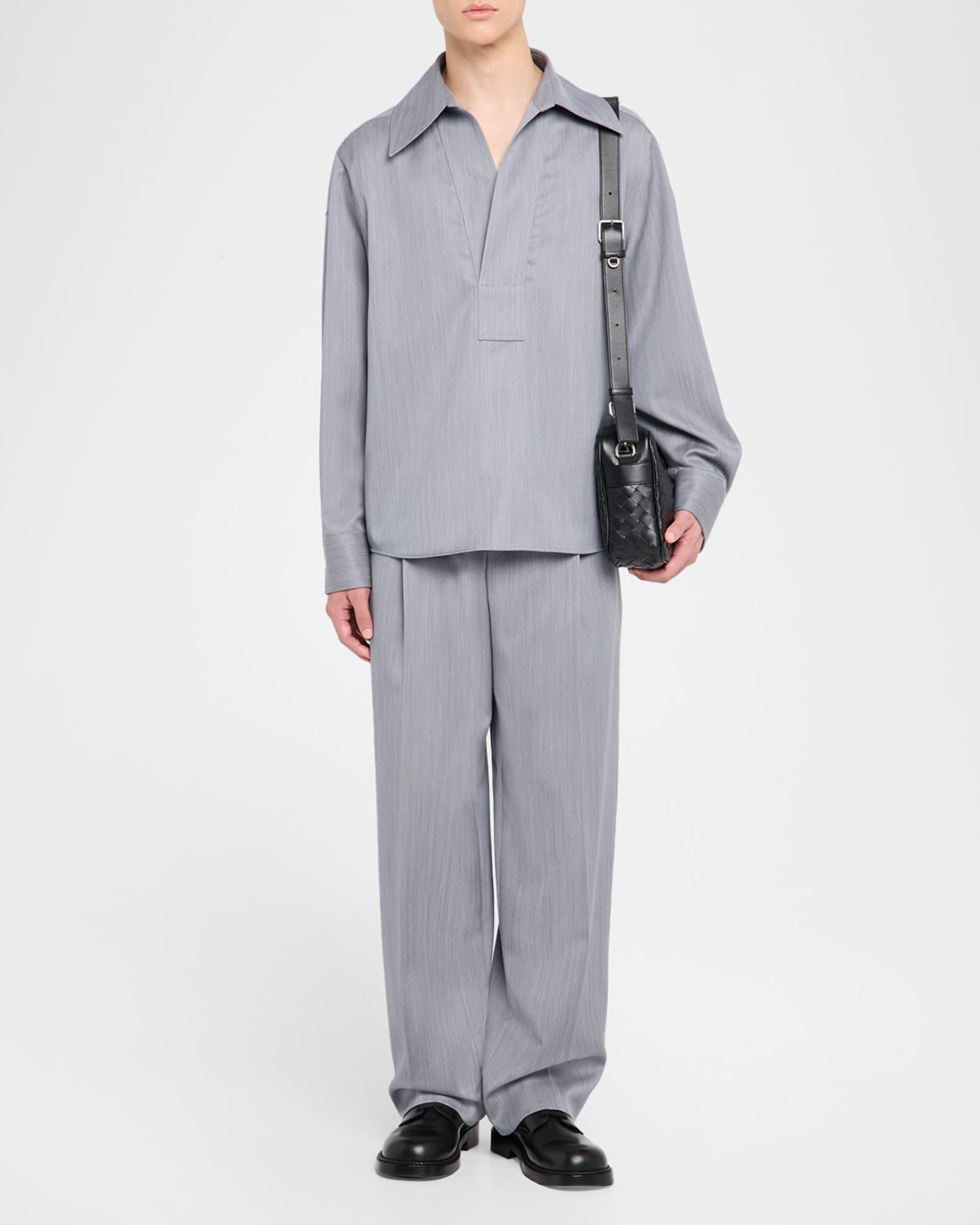 Men's Wool Chevron Popover Shirt Product Image