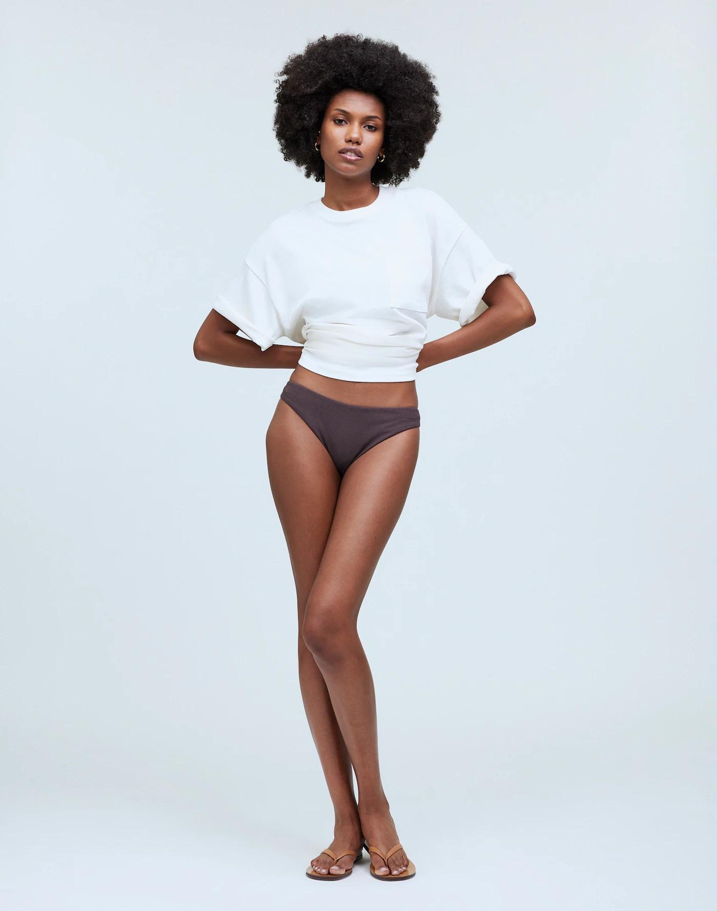 Mid-Rise Bikini Bottom Product Image