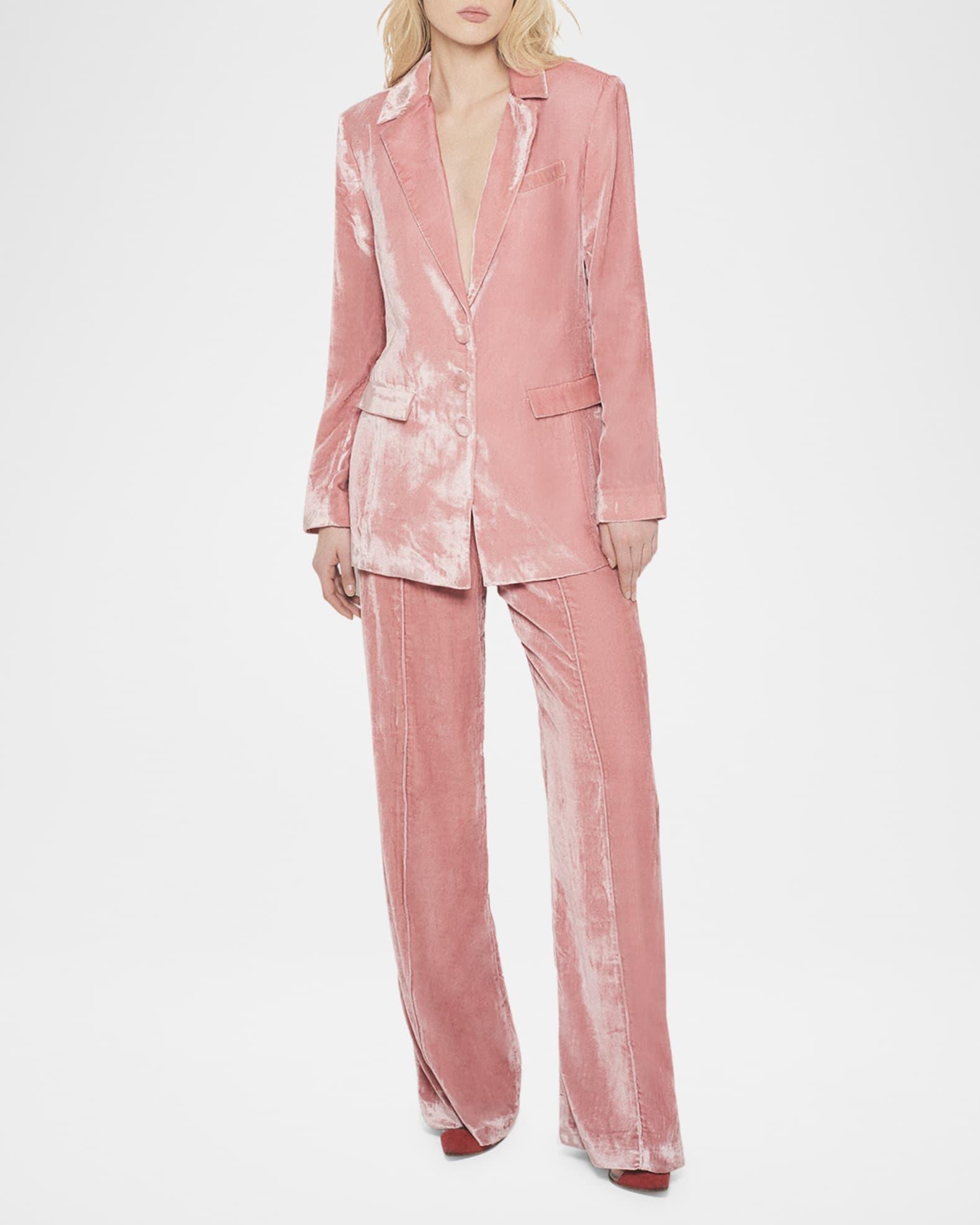 Fiona Velvet Boyfriend Blazer Product Image