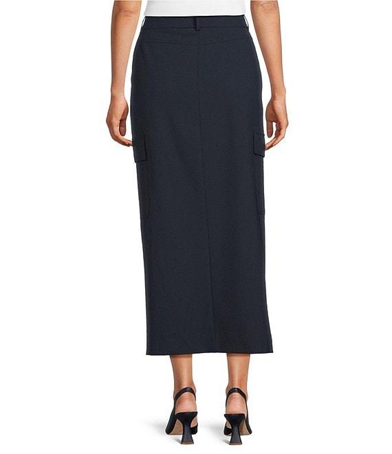 Antonio Melani Michaela Cargo Front Slit Midi Skirt Product Image