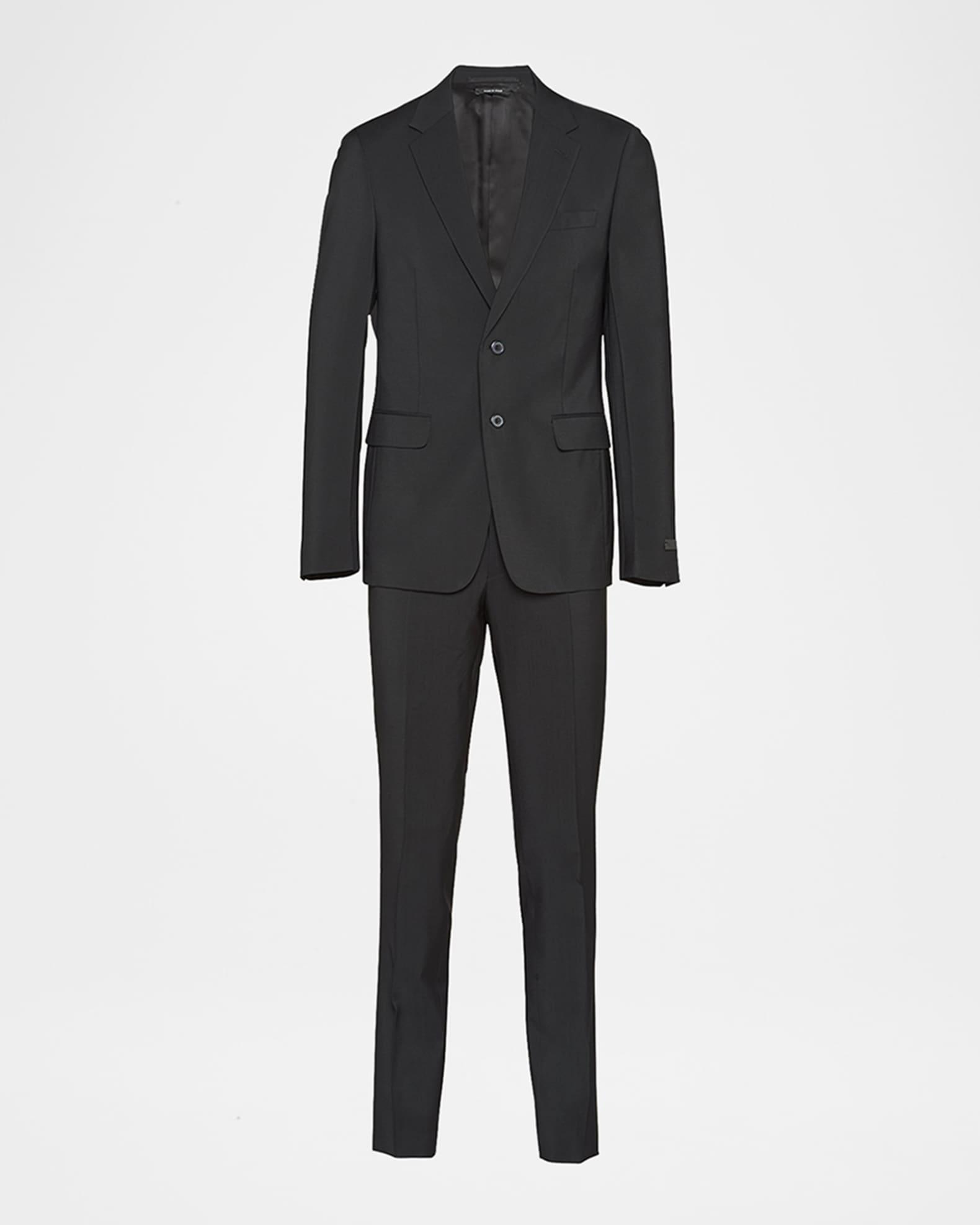Men's Wool-Mohair Solid Suit Product Image