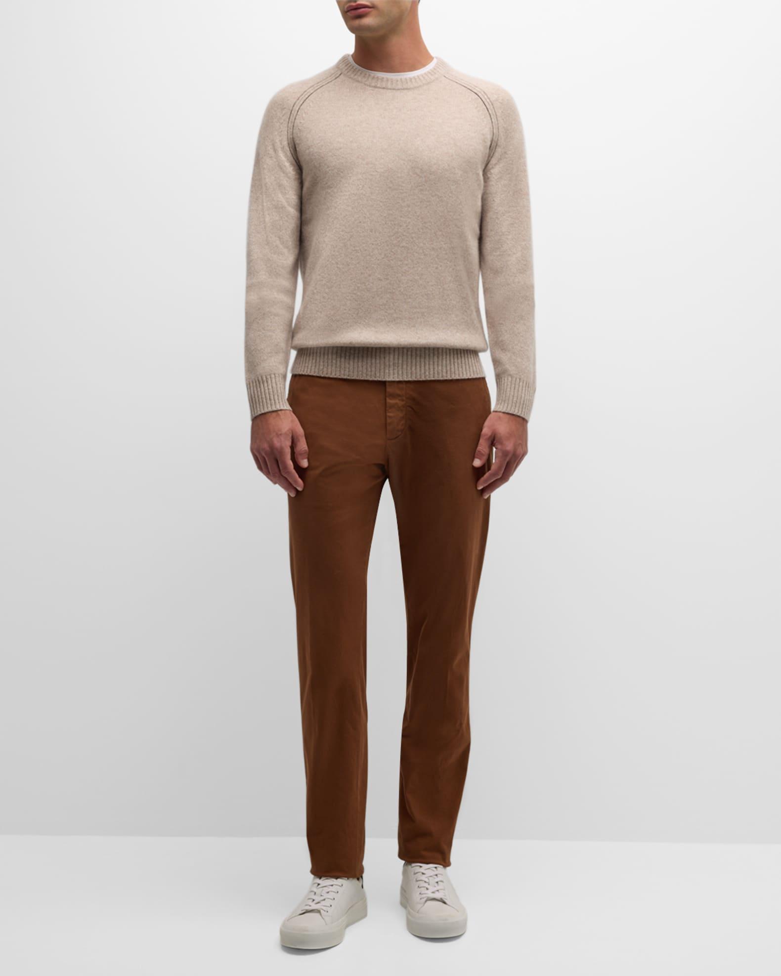 Mens Knitted Cashmere Sweater Product Image