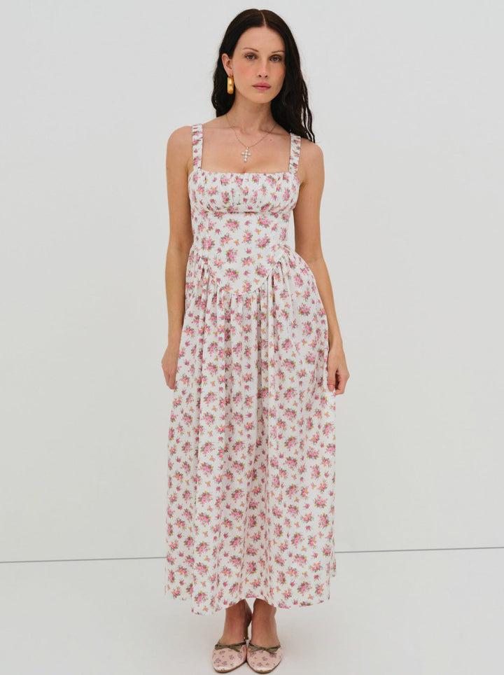 Etienne Midi Dress — Pink Product Image