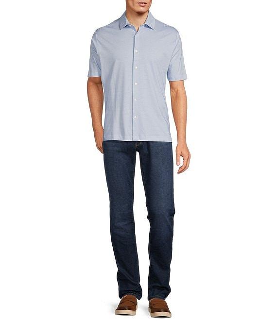 Hart Schaffner Marx The Mr. Classic Collection Short Sleeve Micro-Star Geo Print Coatfront Shirt Product Image