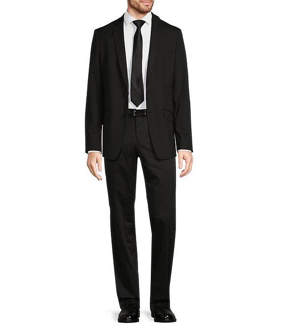 Murano Alex Slim Fit Sateen Suit Separates Solid Dress Pants Product Image