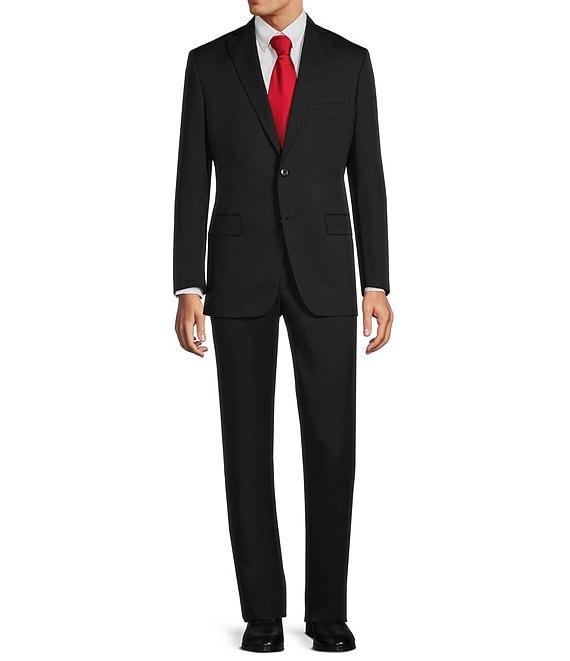 Hart Schaffner Marx Chicago Classic Fit Flat Front Solid 2-Piece Suit Product Image