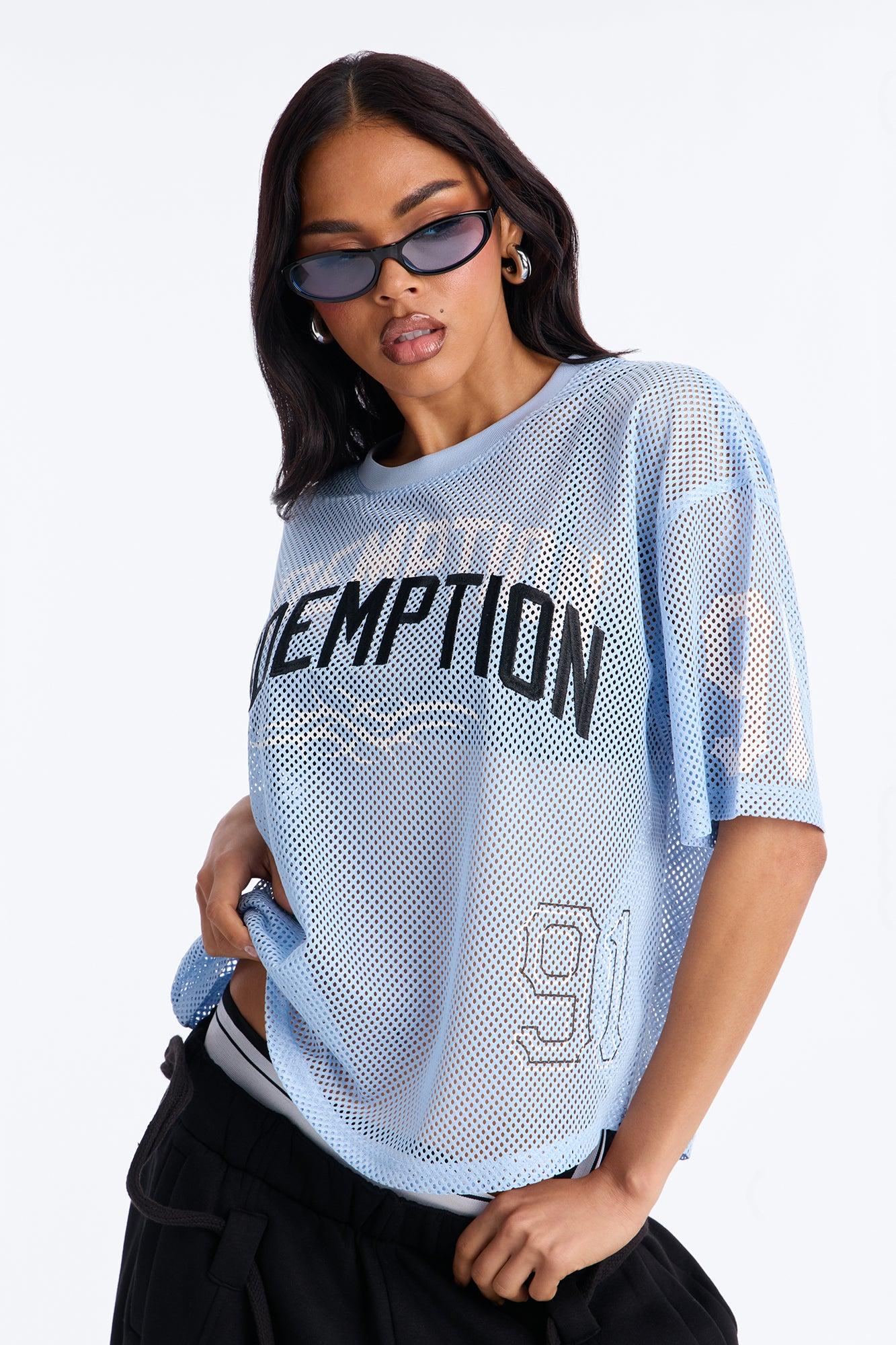 Redemption 91 Open Mesh Jersey - Light Blue Female Product Image