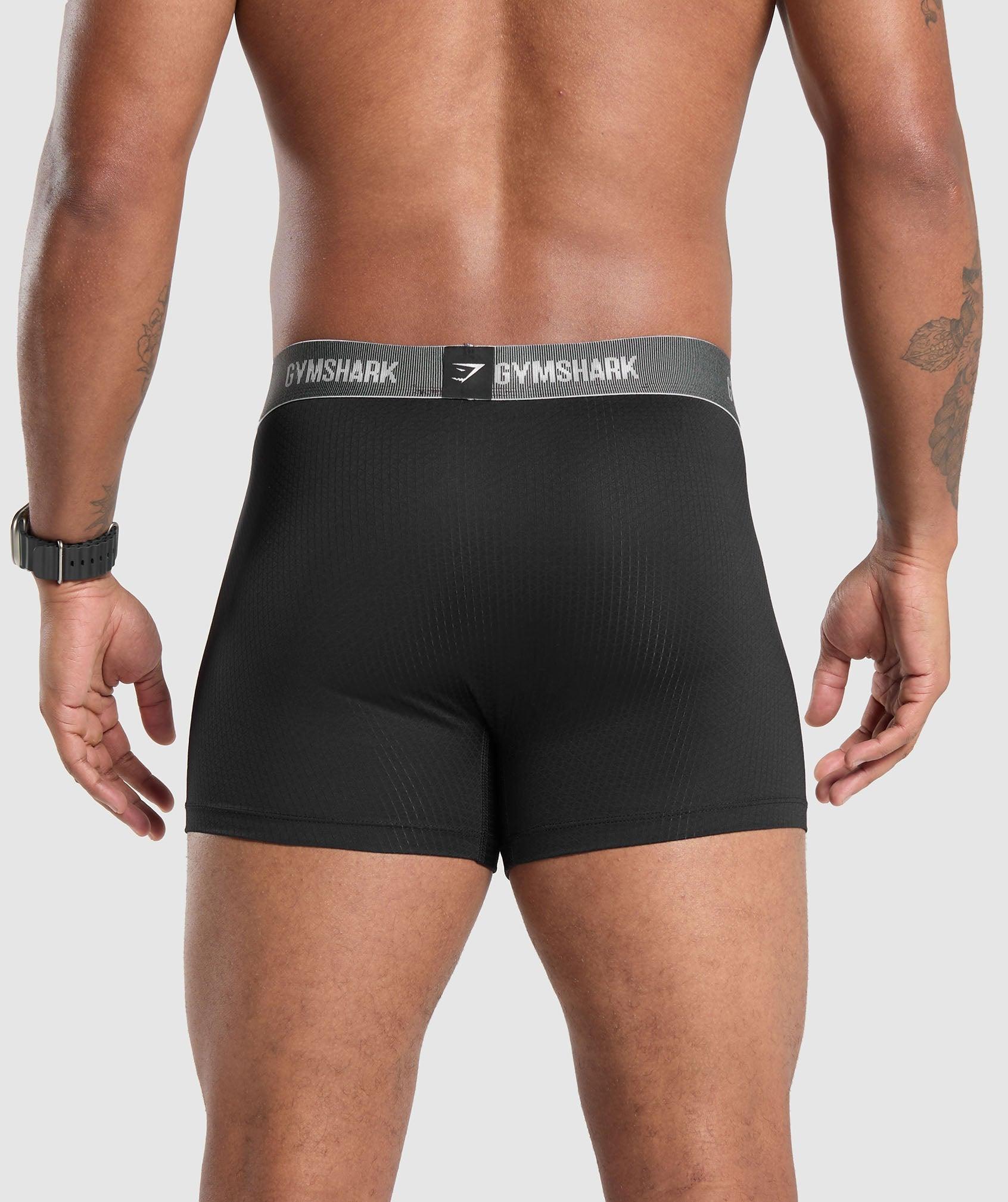 Gymshark Sports Tech Boxers 2Pk - Black Male Product Image