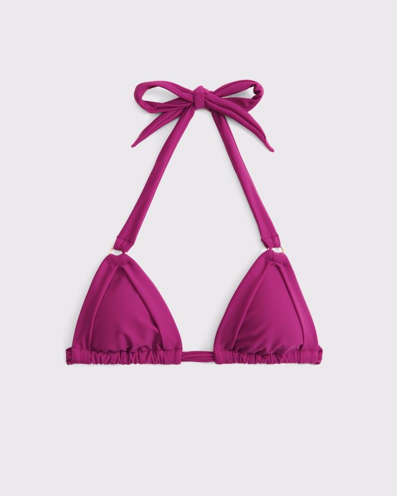 O-Ring Halter Triangle Bikini Top Product Image