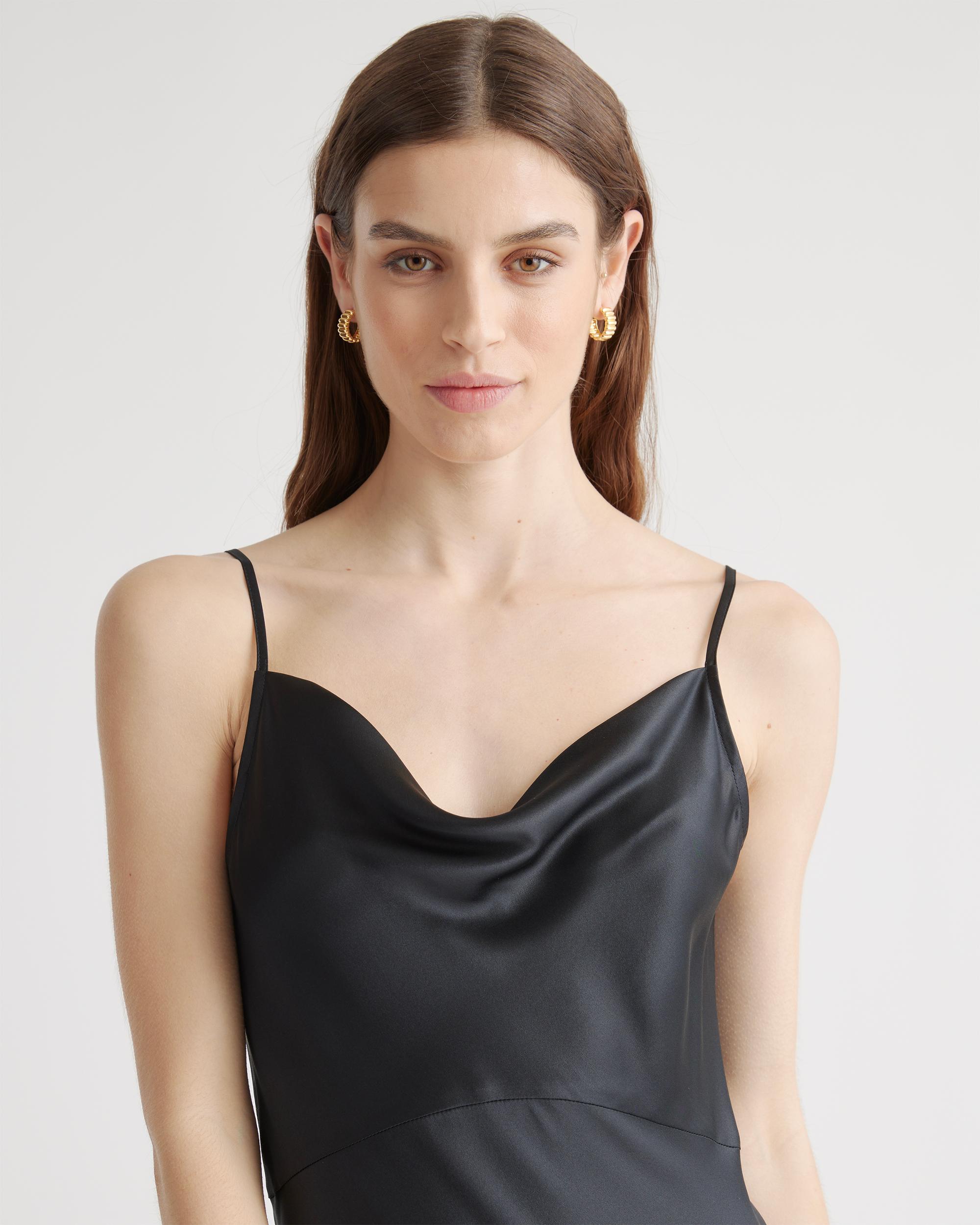 Quince | Women's Cowl Neck Slip Dress Size XL, Mulberry Silk Product Image
