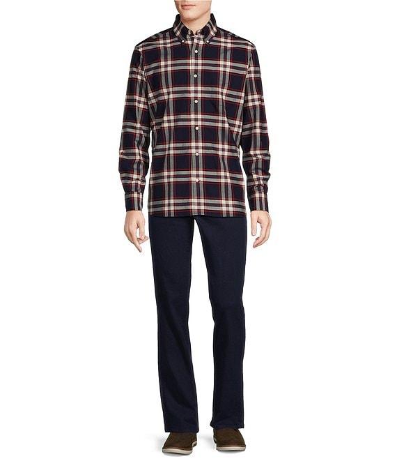 Cremieux Blue Label Classic Fit Medium Plaid Oxford Long Sleeve Woven Shirt Product Image