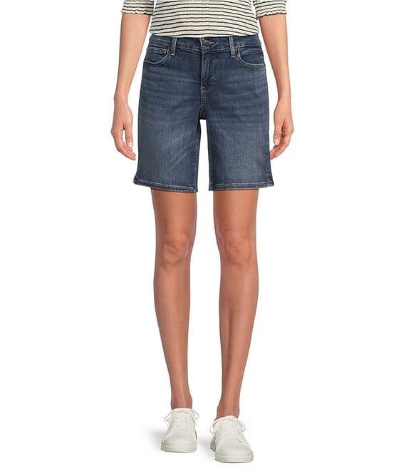 NYDJ Ella Straight Side Slit Denim Shorts Product Image