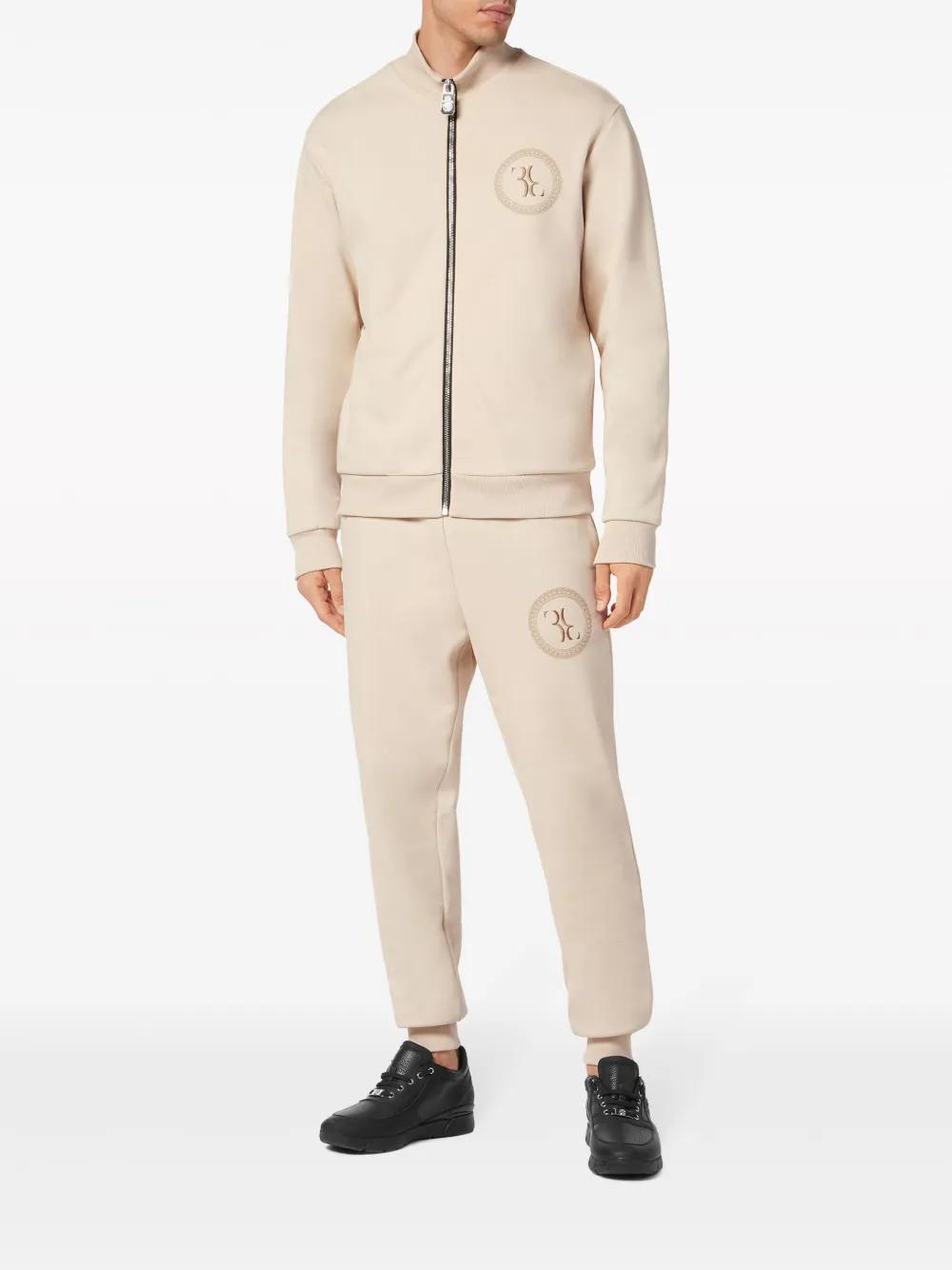 logo-embroidered cotton tracksuit set Product Image