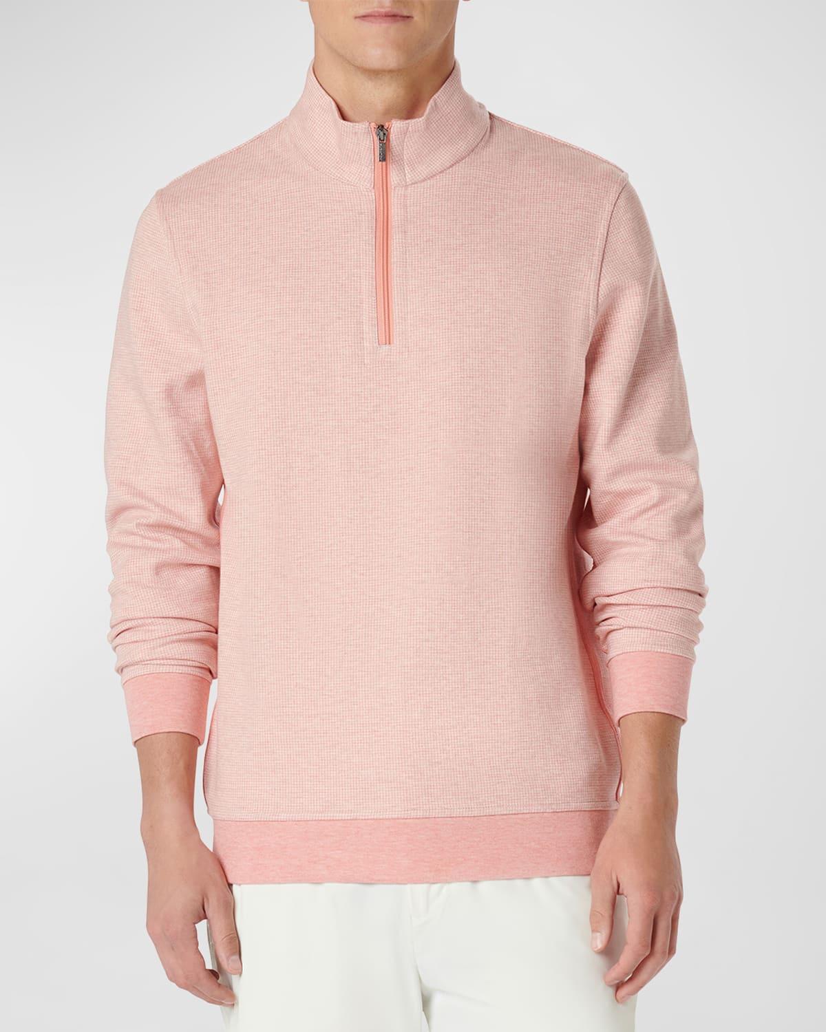Mens Cotton-Blend Quarter-Zip Sweatshirt Product Image
