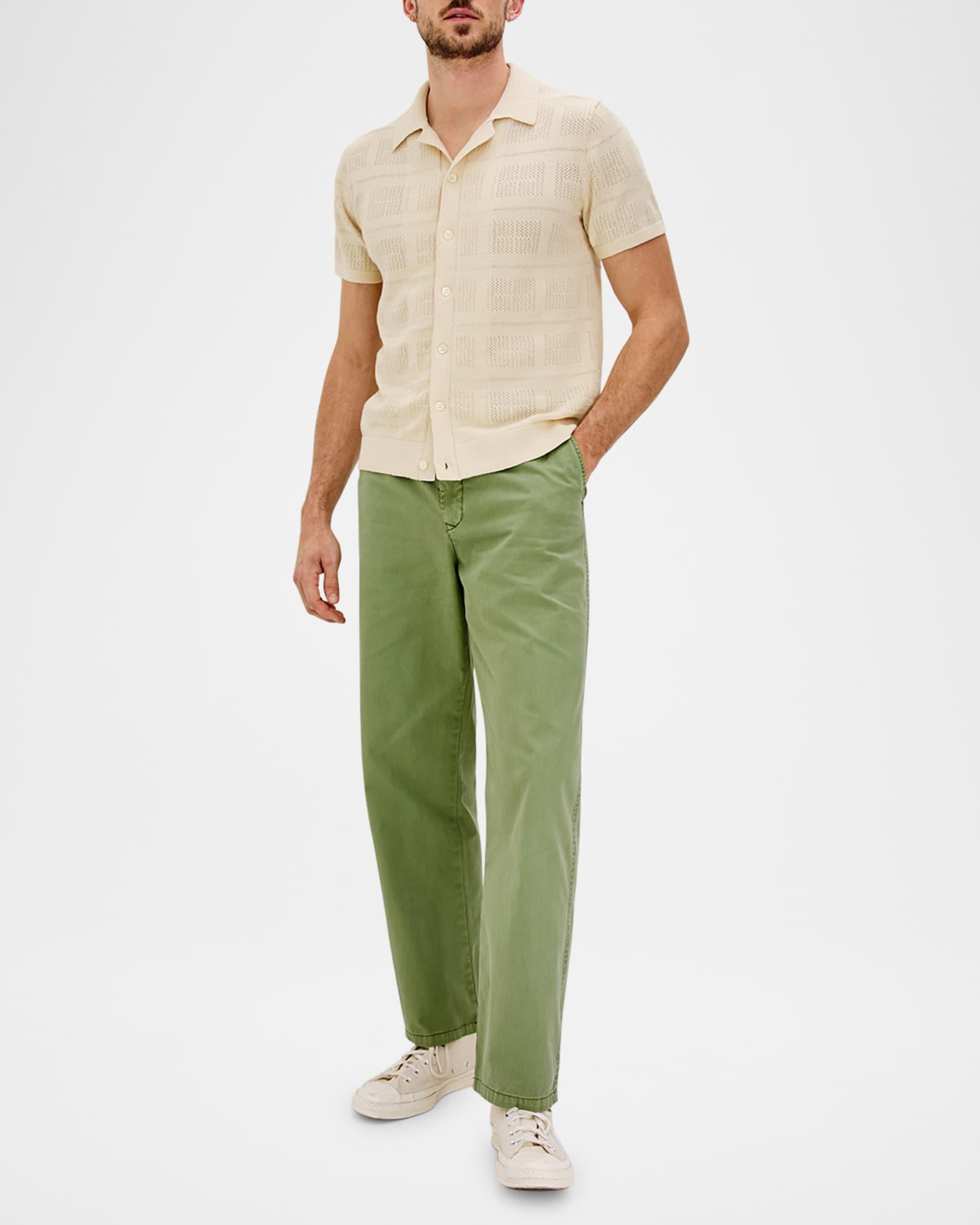 Men's Yates Geometric Knit Short-Sleeve Shirt Product Image