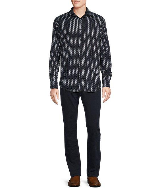 Cremieux Blue Label Reversible Print Twill Plaid Long Sleeve Woven Shirt Product Image