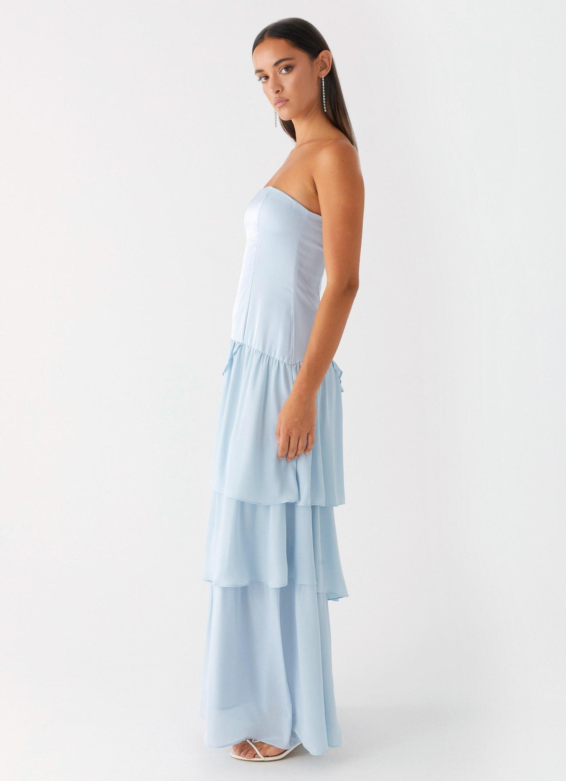 Our Story Maxi Dress - Pastel Blue Product Image