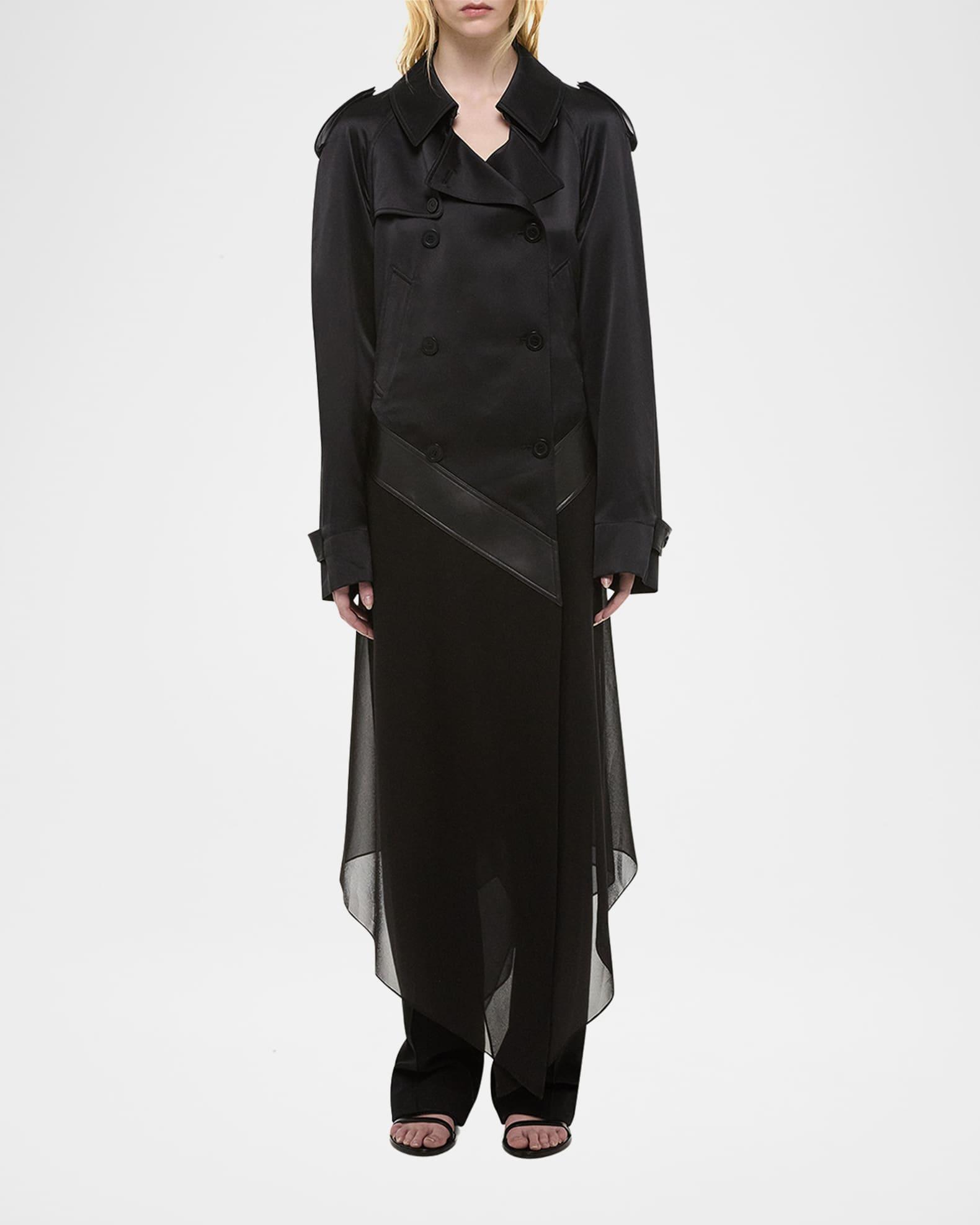 Belted Scarf Trench Coat  Product Image