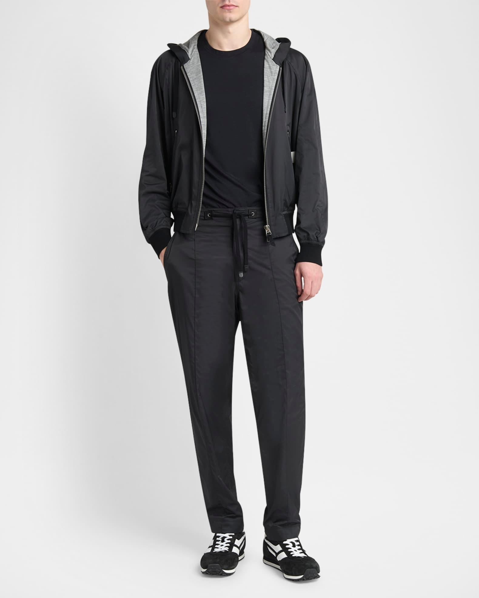 Men's Technical Poplin Jersey-Lined Full-Zip Hoodie Product Image