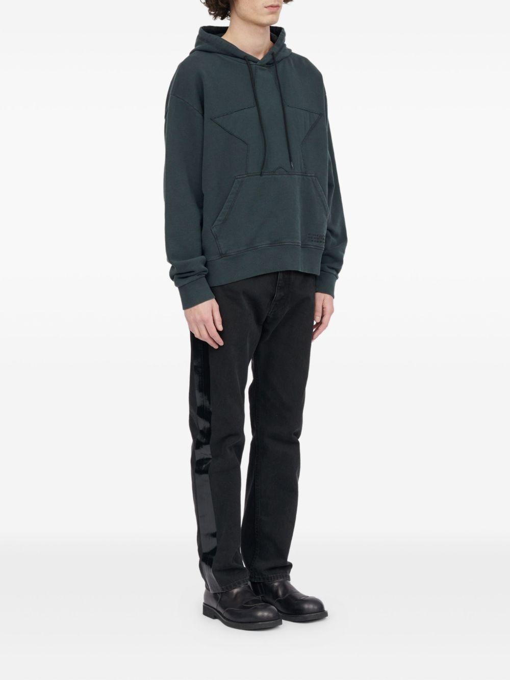 star-embroidered hoodie Product Image