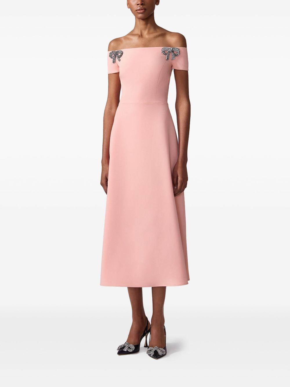 bow-appliqué midi dress Product Image
