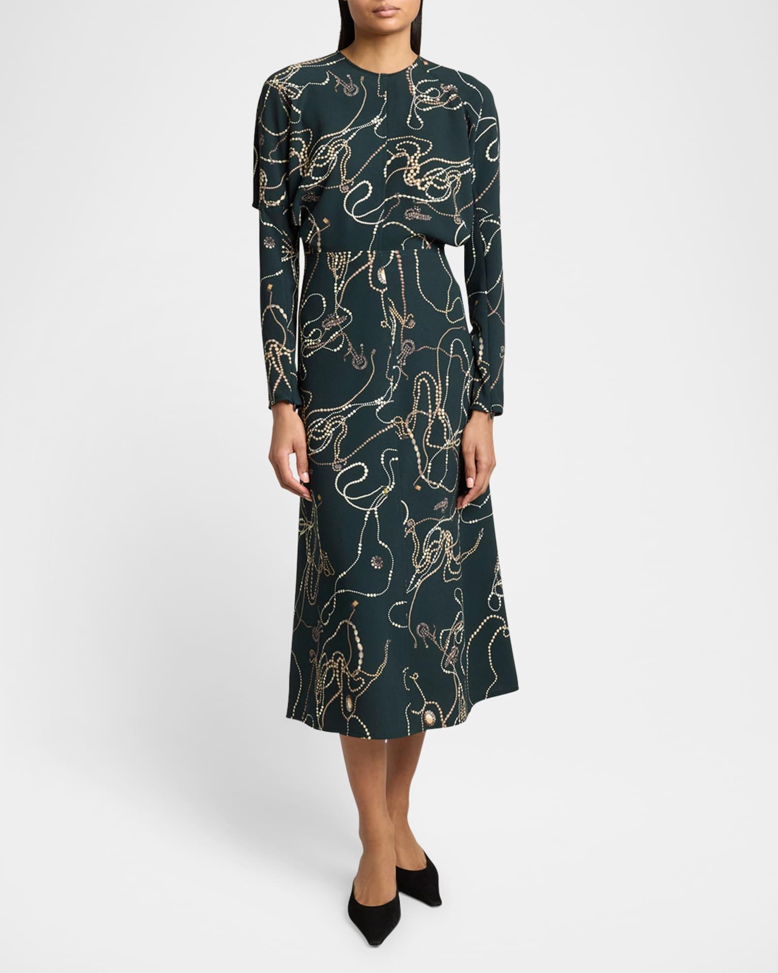 Long Dolman-Sleeve Midi Dress Product Image