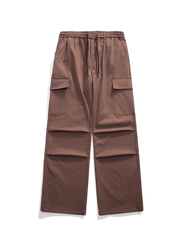 Men's Multi Pocket Parachute Cargo Pants Product Image