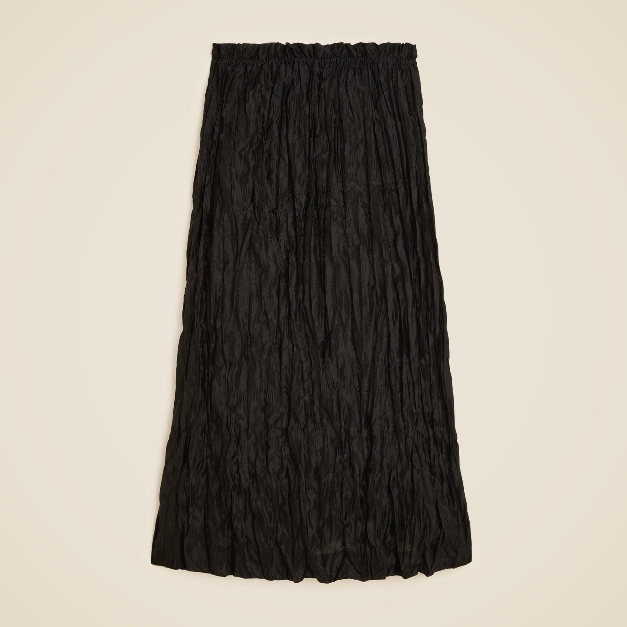 Crinkled gathered-waist skirt Product Image