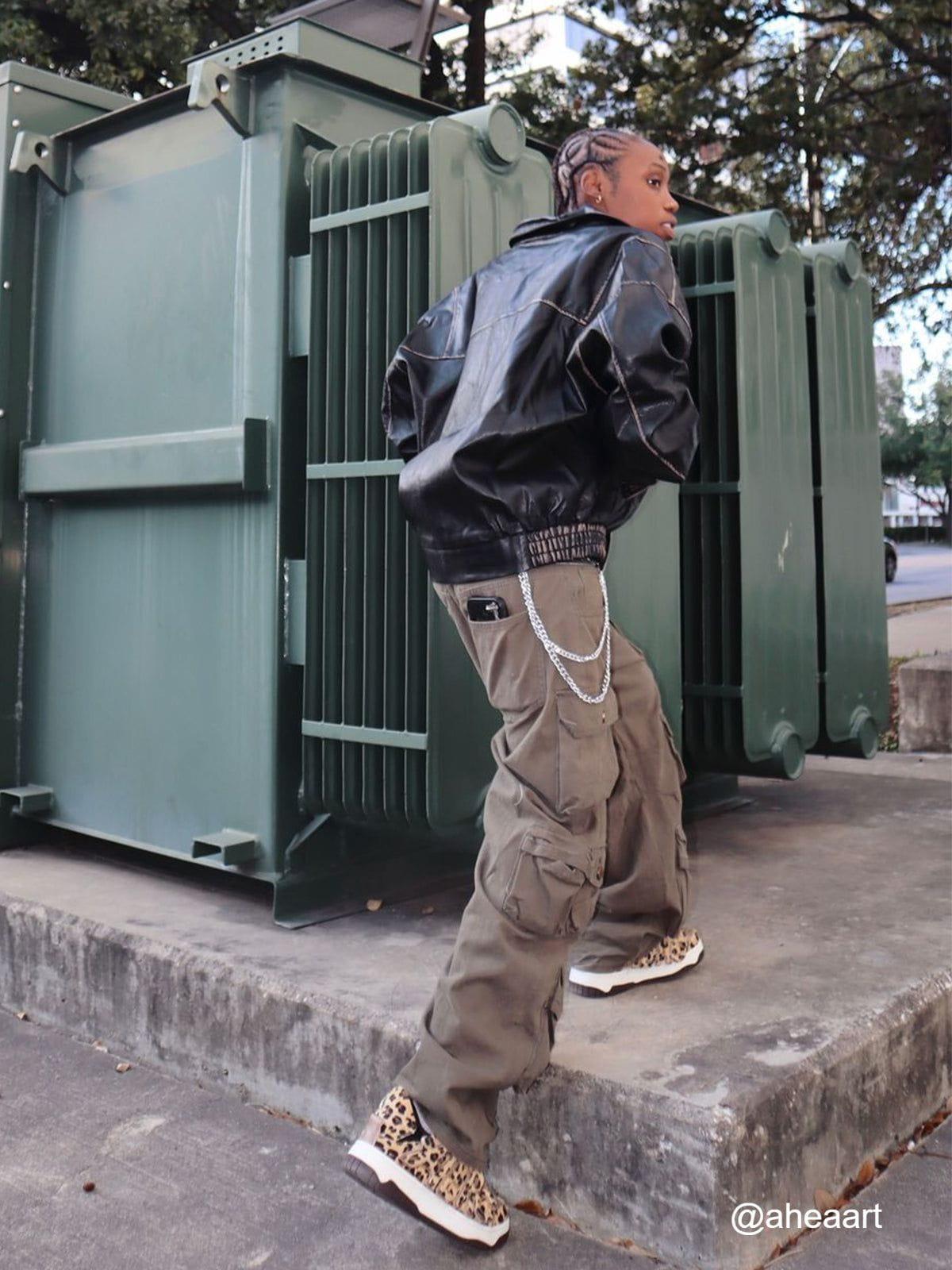 StarryClimb Leopard Skate Shoes Product Image