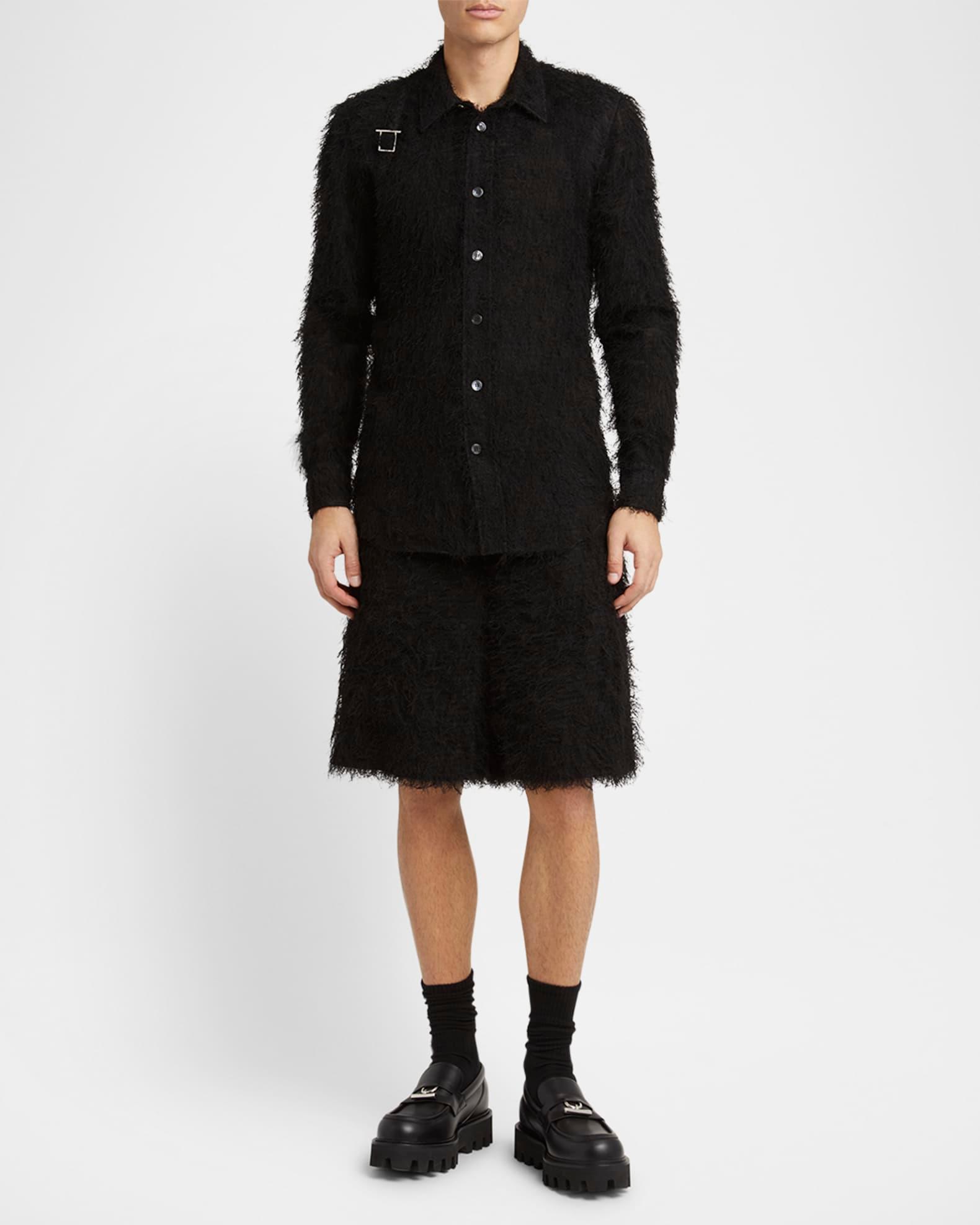 Men's Shredded Long-Sleeve Shirt Product Image