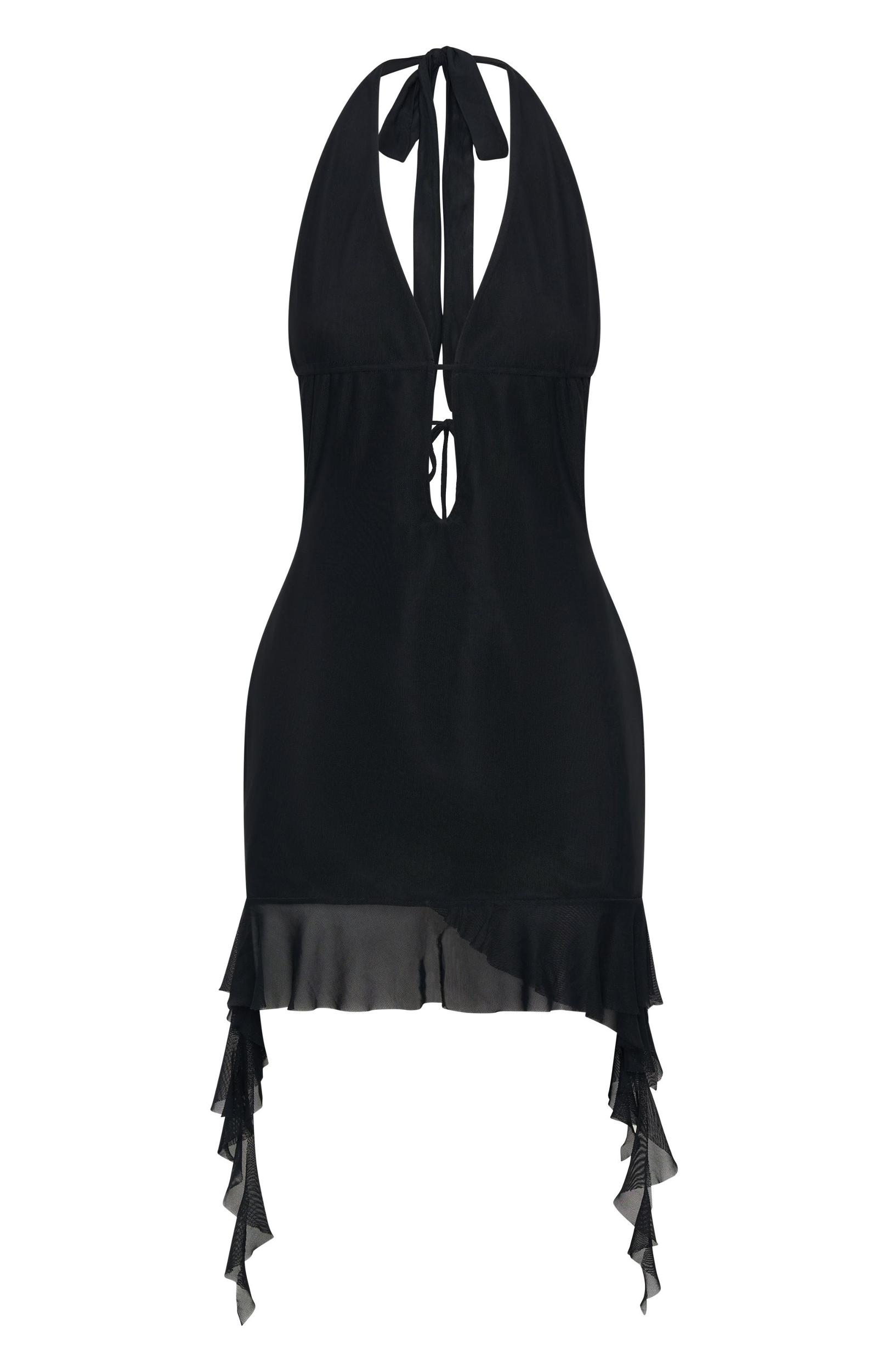Diamond In The Rough Mini Dress Black Product Image