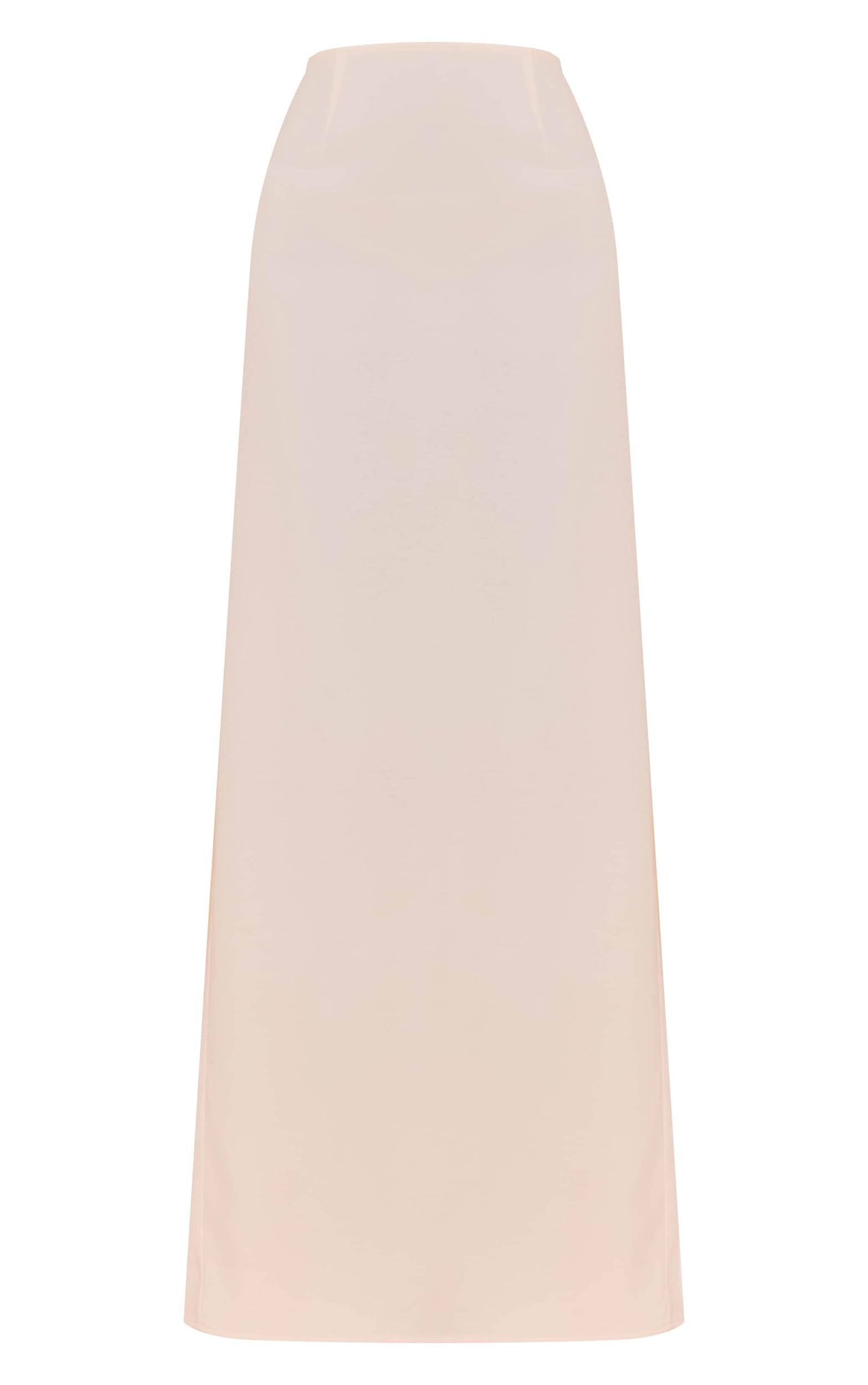  Cream Woven Maxi Skirt Product Image