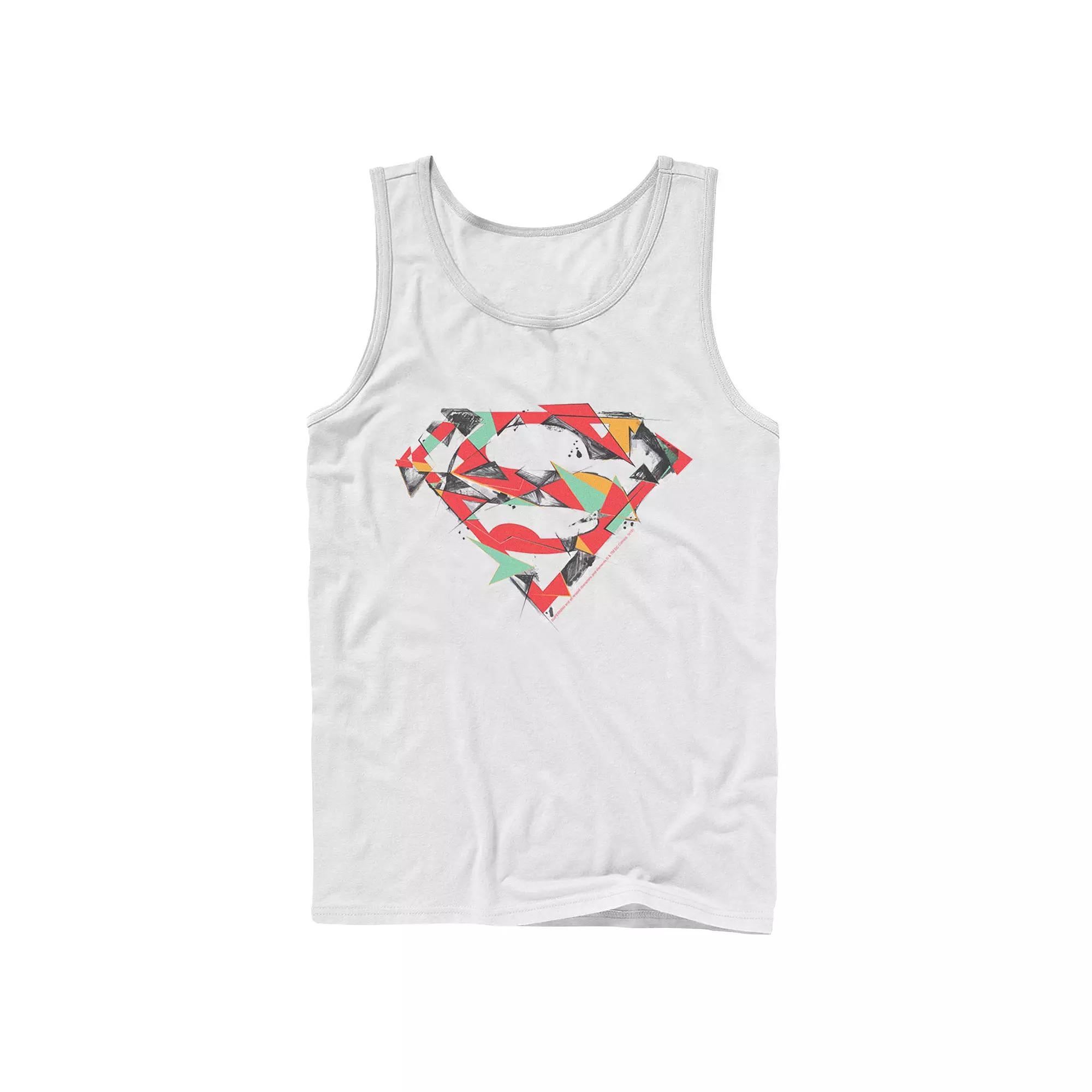Men's DC Comics Superman Polygon Chest Logo Tank Top,  Product Image
