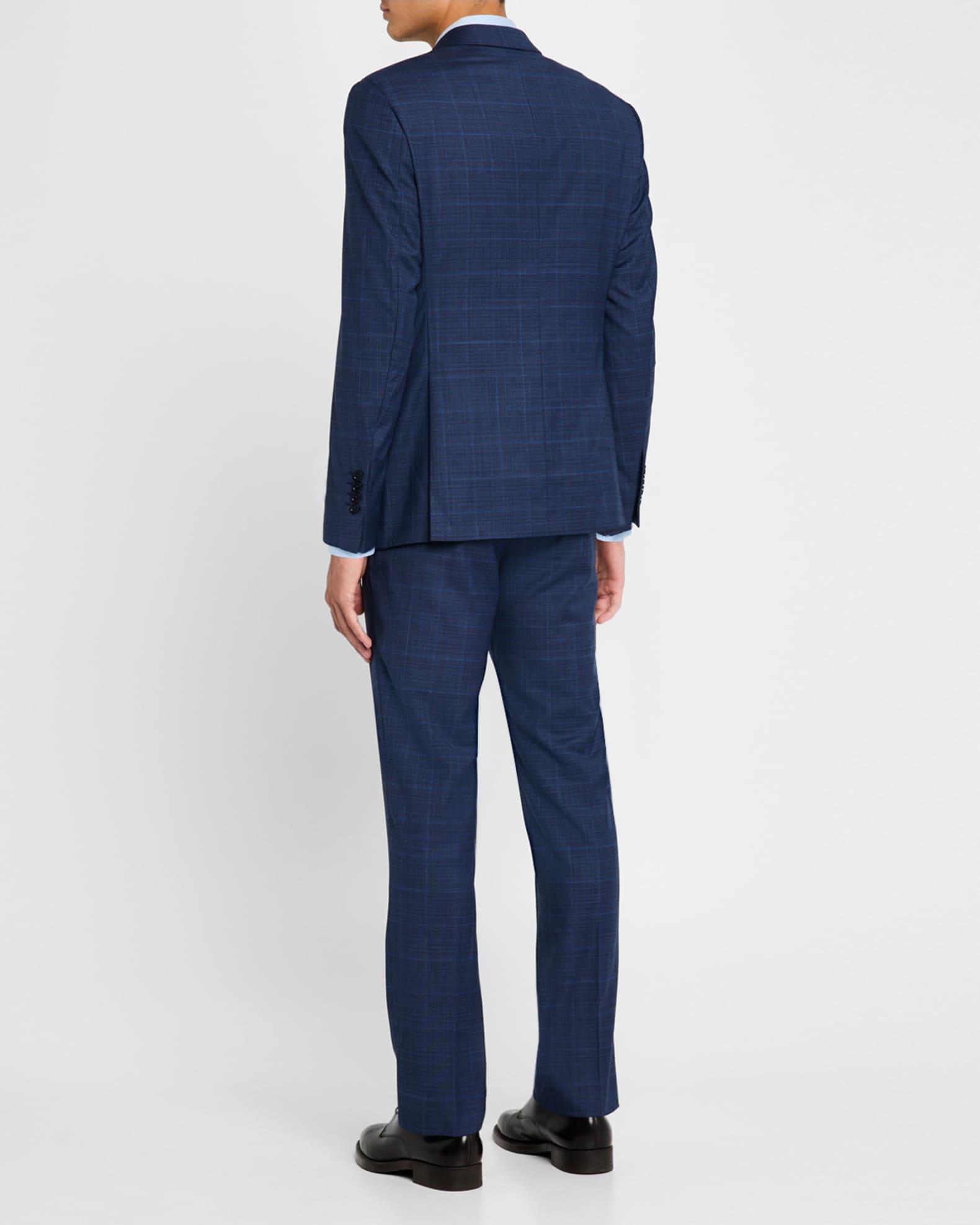 Men's Wool Stretch Windowpane Suit Product Image