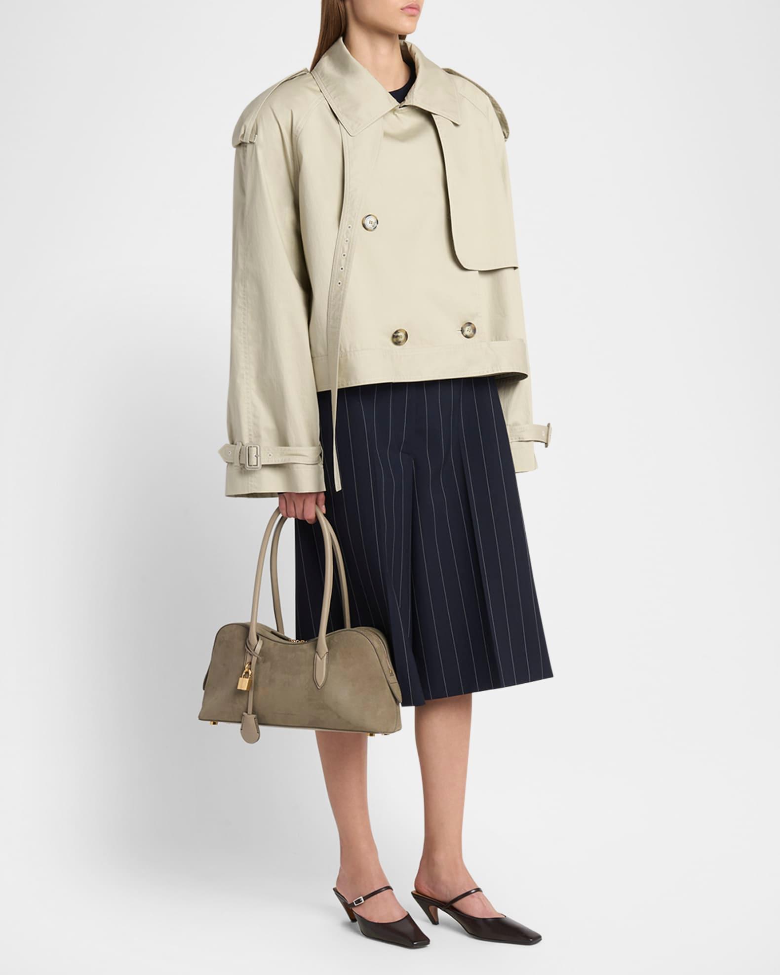 Zip Vegan Suede Shoulder Bag Product Image