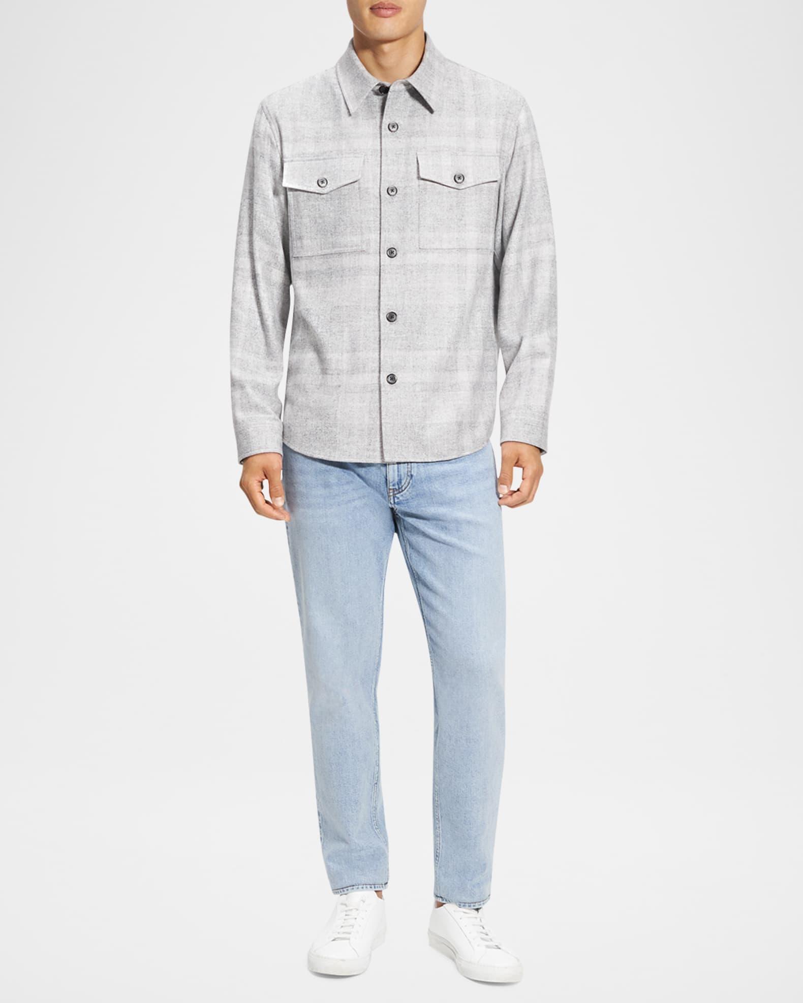 Men's Two-Pocket Check Overshirt Product Image