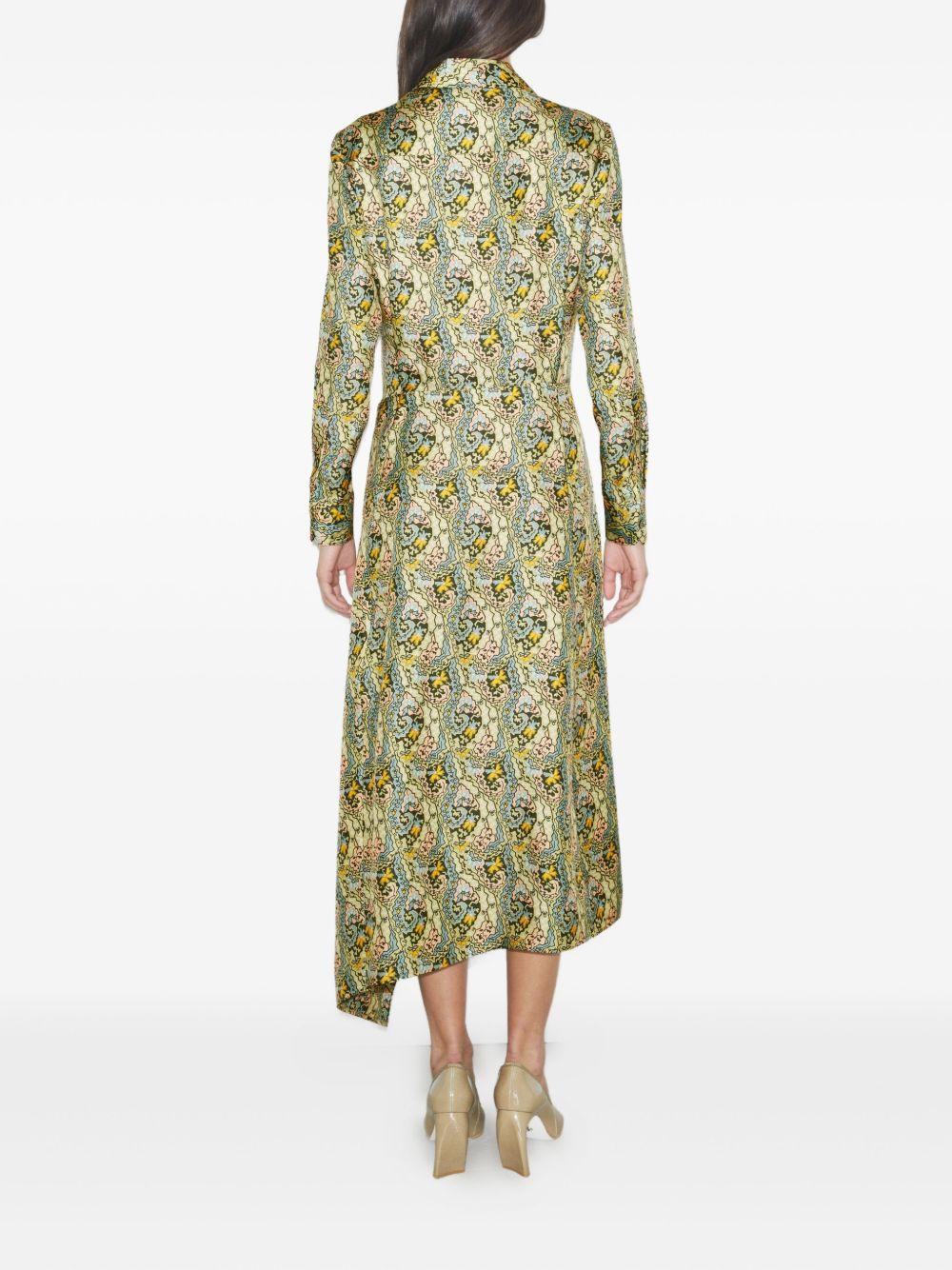 paisley-print wrap dress Product Image