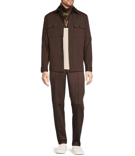 Murano Crocodile World Collection Alex Slim Fit Pintuck Suit Separates Dress Pants Product Image