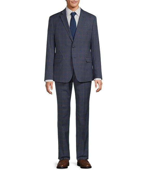 Armani Exchange Plaid Flat Front 2-Piece Suit Product Image
