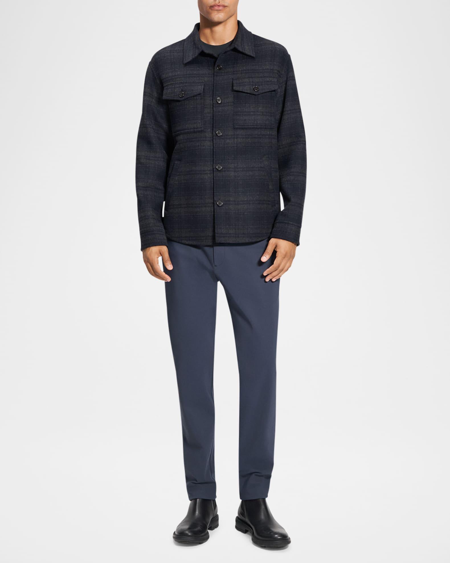 Men's Wool-Cashmere Plaid Overshirt Product Image