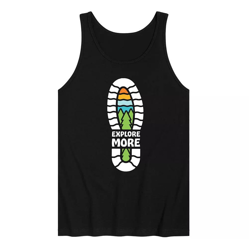 Men's Explore More Boot Print Tank Top,  Product Image