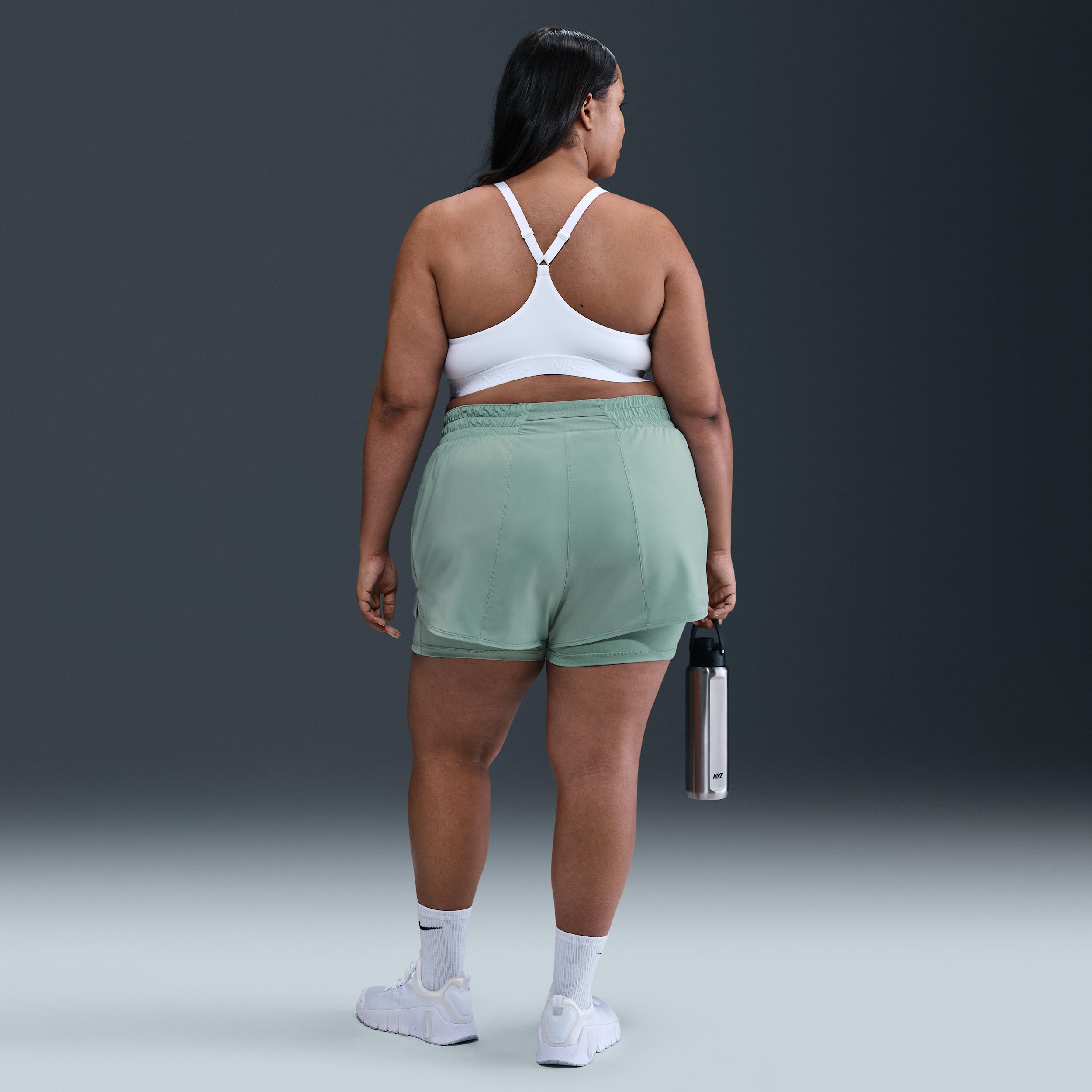 Nike Womens Dri-FIT One High-Waisted 3 2-in-1 Shorts (Plus Size) | FB3222-017 Product Image