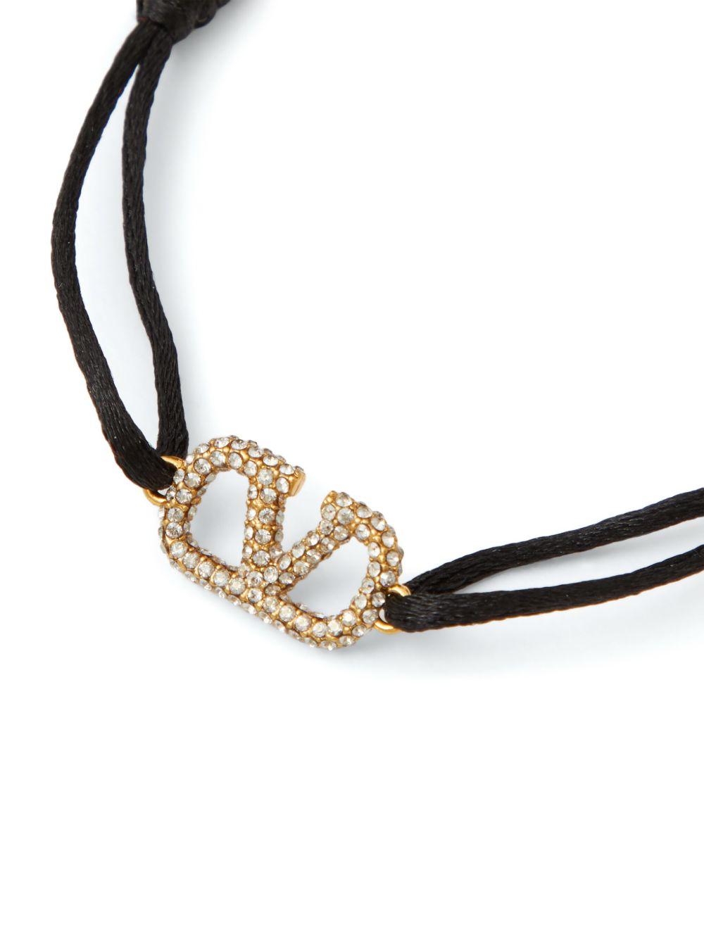 VLogo Signature crystal-embellished bracelet Product Image