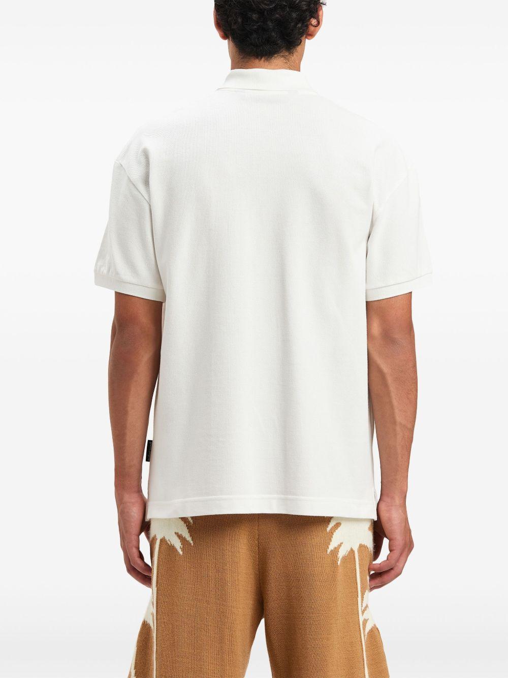 logo-embroidered polo t-shirt  Product Image