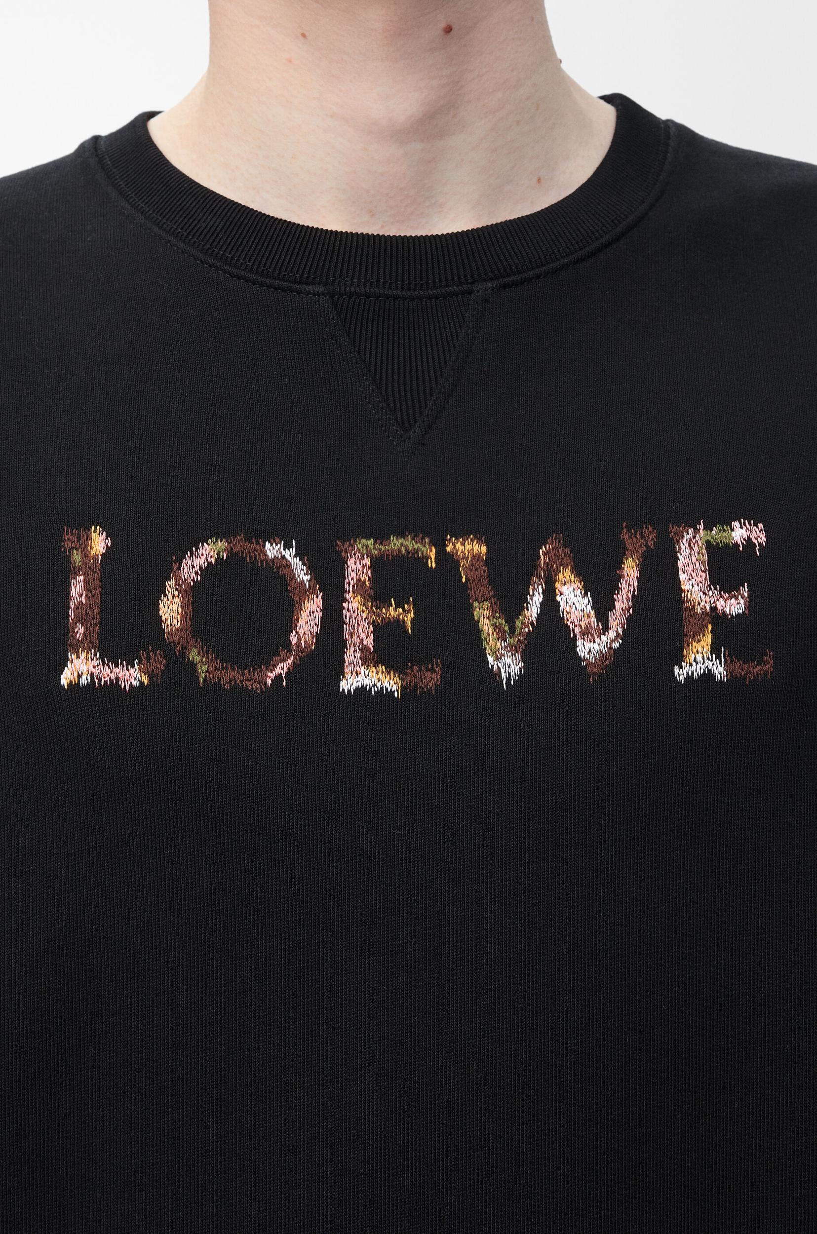 Regular fit sweatshirt in cotton Product Image