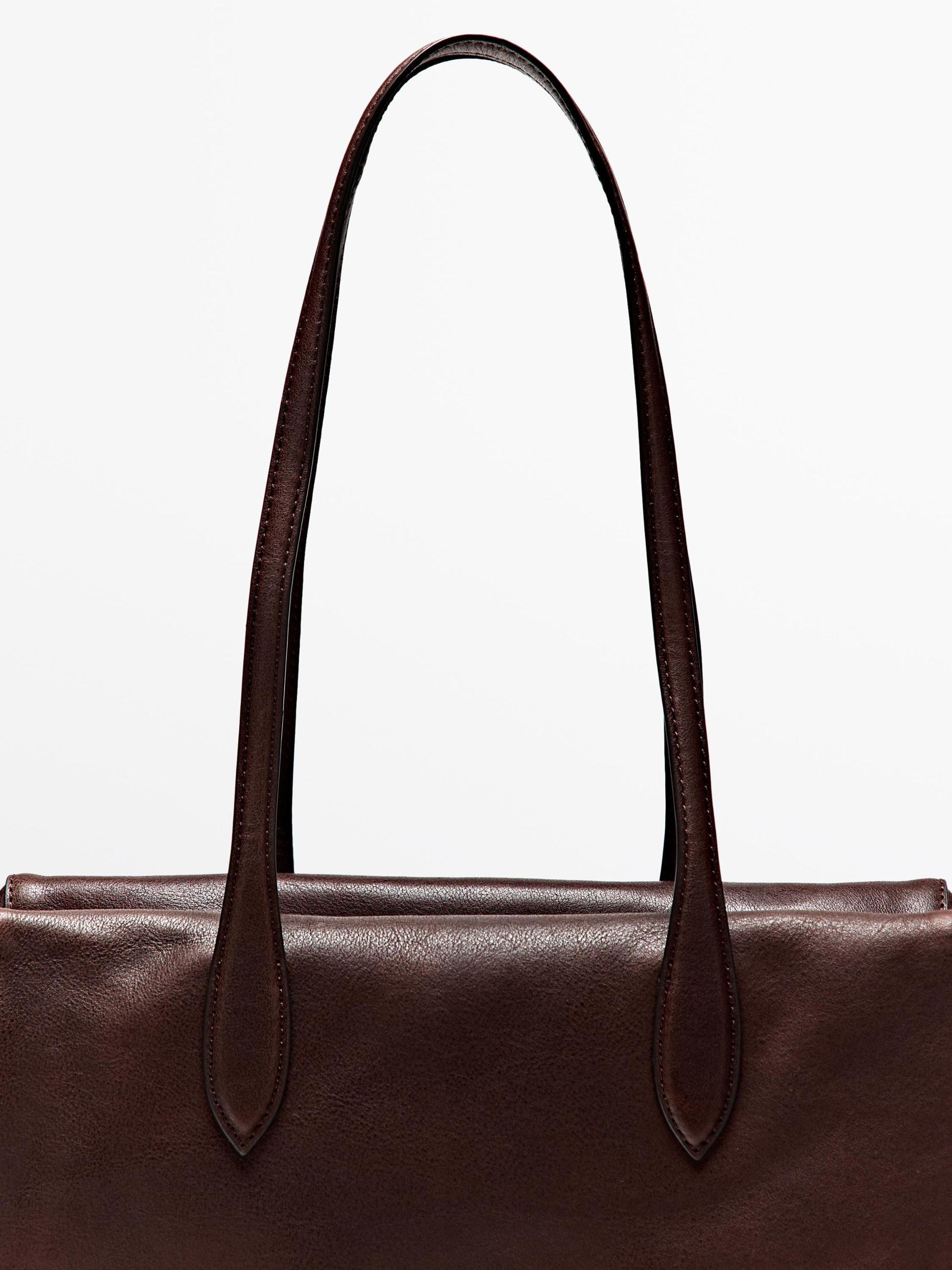 Nappa leather satchel bag Product Image