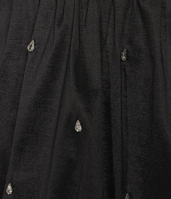 Gianni Bini Nadia Rhinestone Embellished Taffeta Bubble Mini Skirt Product Image