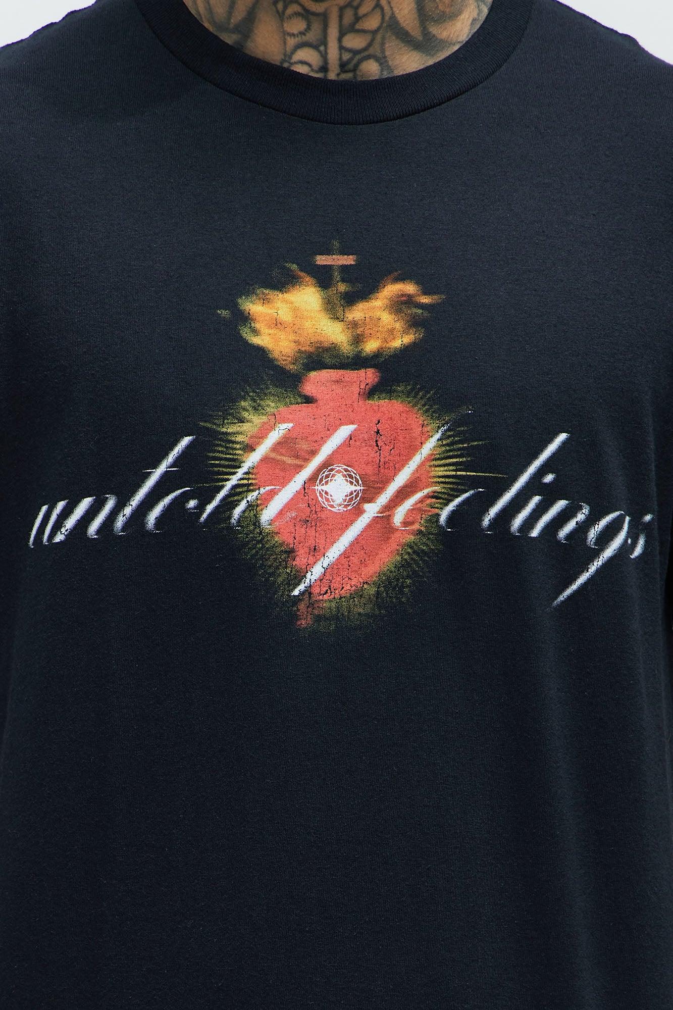 Untold Feelings Short Sleeve Tee - Black Product Image